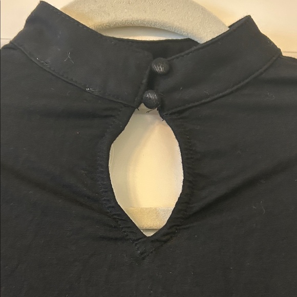 NWT Tibi V-Neck Thong Bodysuit Black Long Sleeve size small - Picture 5 of 7